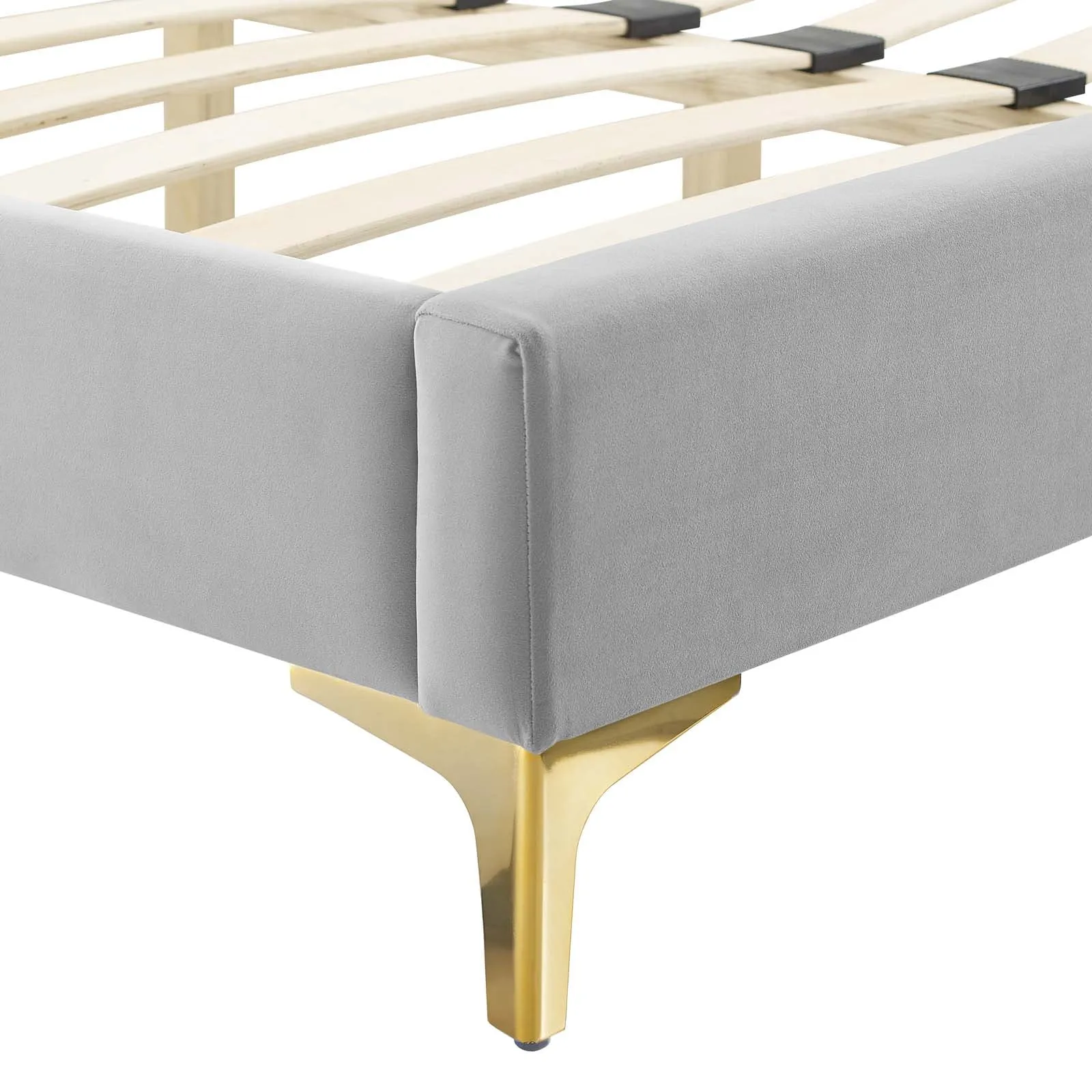 Clara Performance Velvet Queen Platform Bed By Modway - MOD-6592