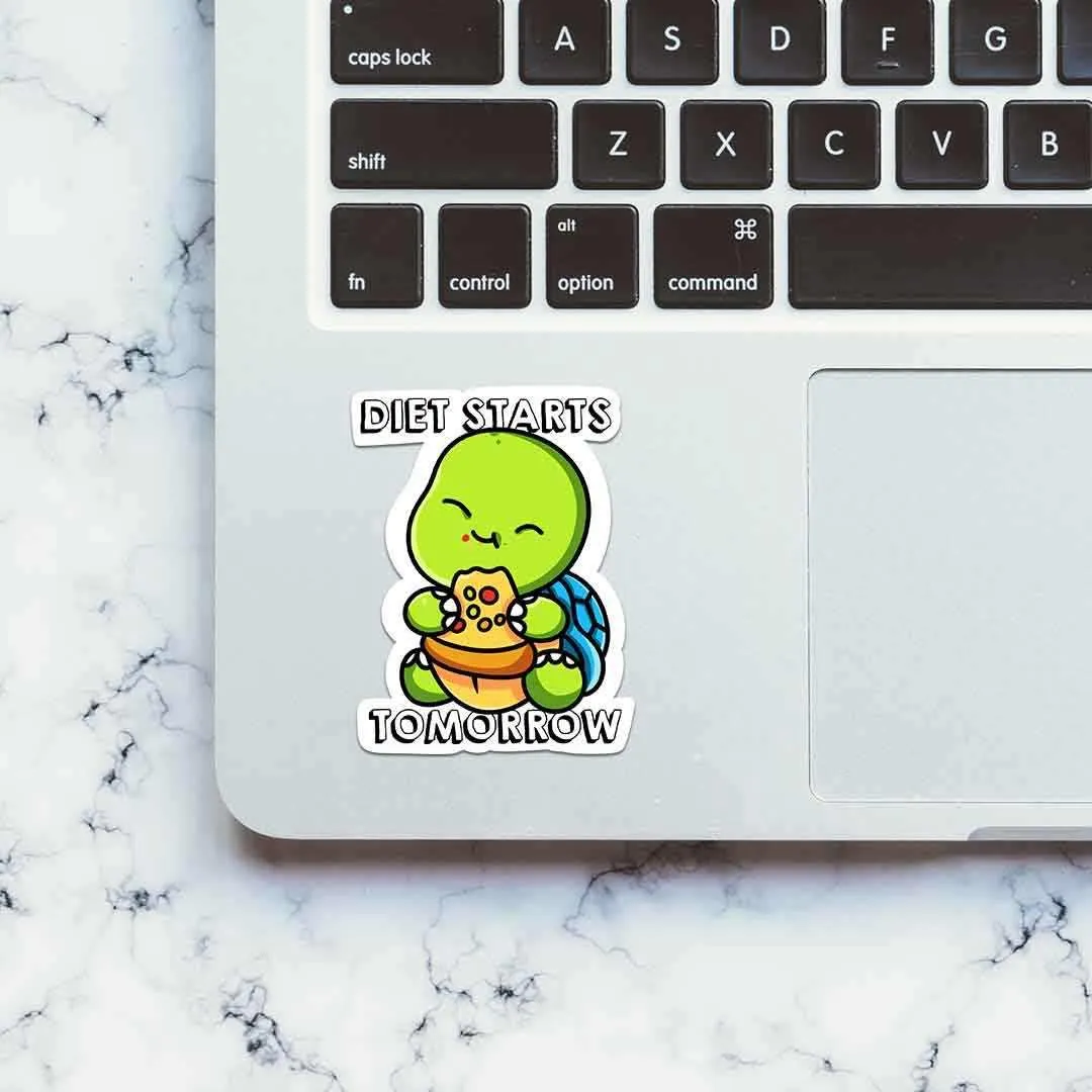 Diet Starts Tomorrow Sticker