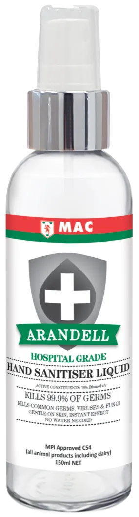 Mac Arandell Hospital Grade Hand Sanitiser 150ml