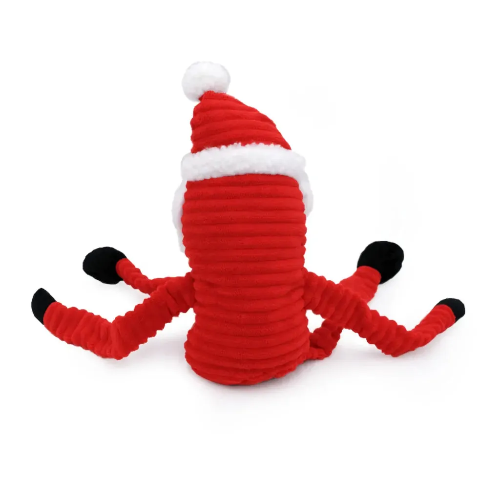 ZippyPaws Dog Toy Holiday Crinkle Santa